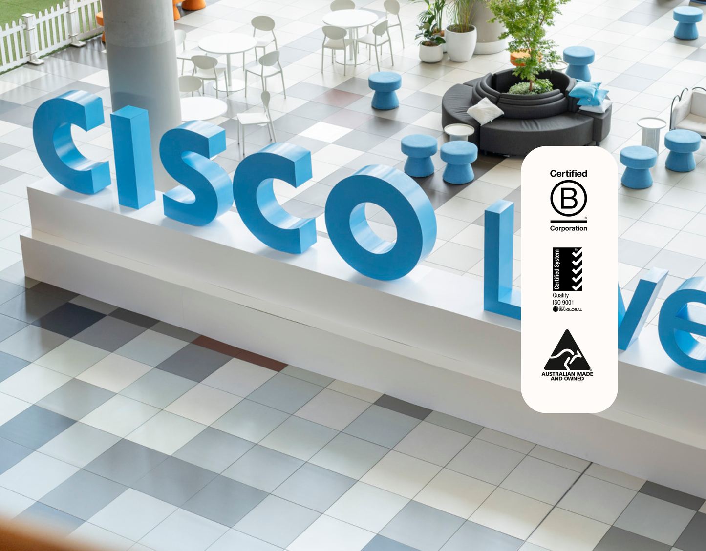 Giant Cardboard Brand Logos