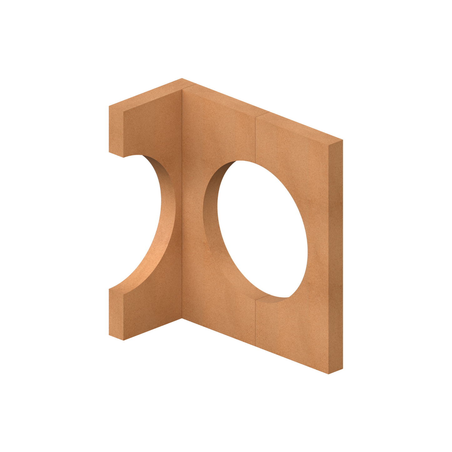 Semi-circle cutout Wall
