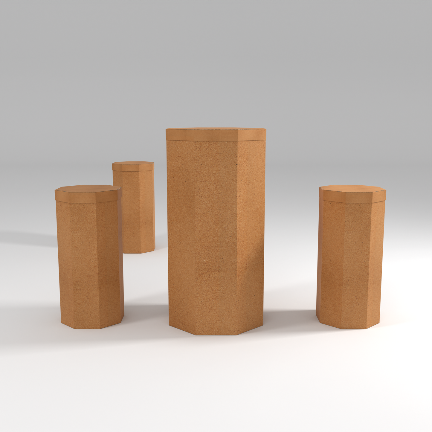 Hex High Table and 3 high stools
