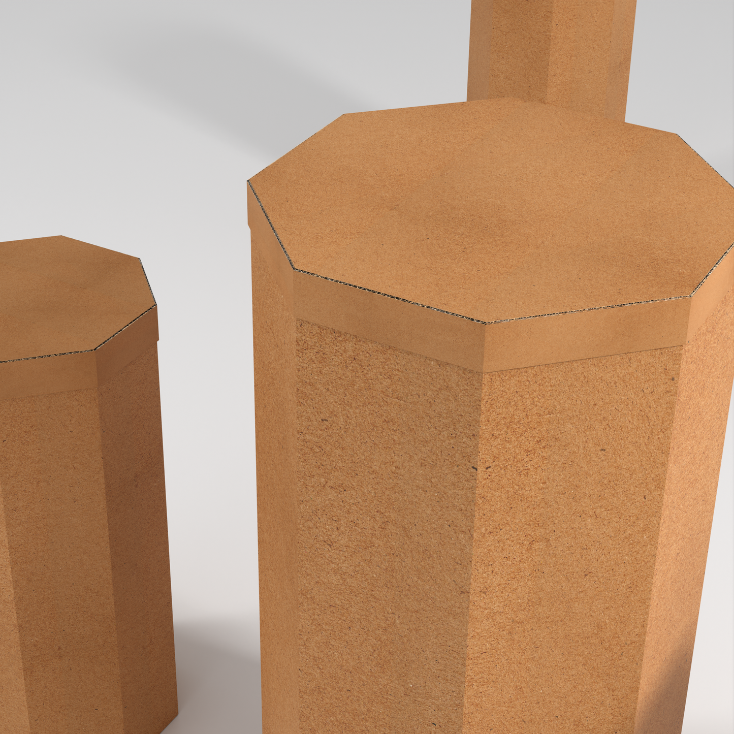 Hex High Table and 3 high stools