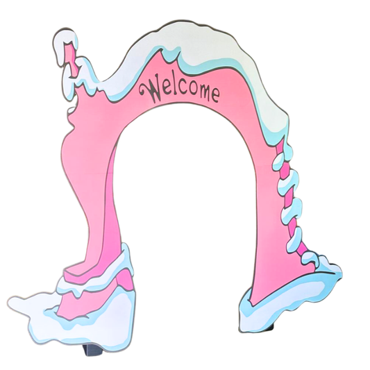 Cardboard Backdrop Arch