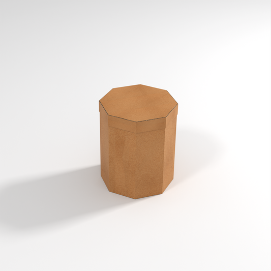 Octagonal Cardboard Stool