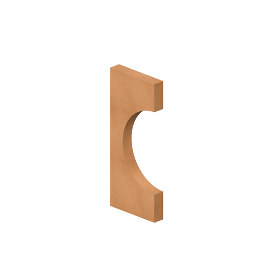 Semi-circle cutout Wall
