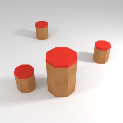 Octagonal Cardboard Table