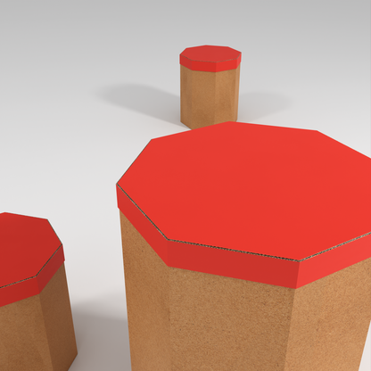 Octagonal Cardboard Table