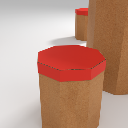 Octagonal Cardboard Table