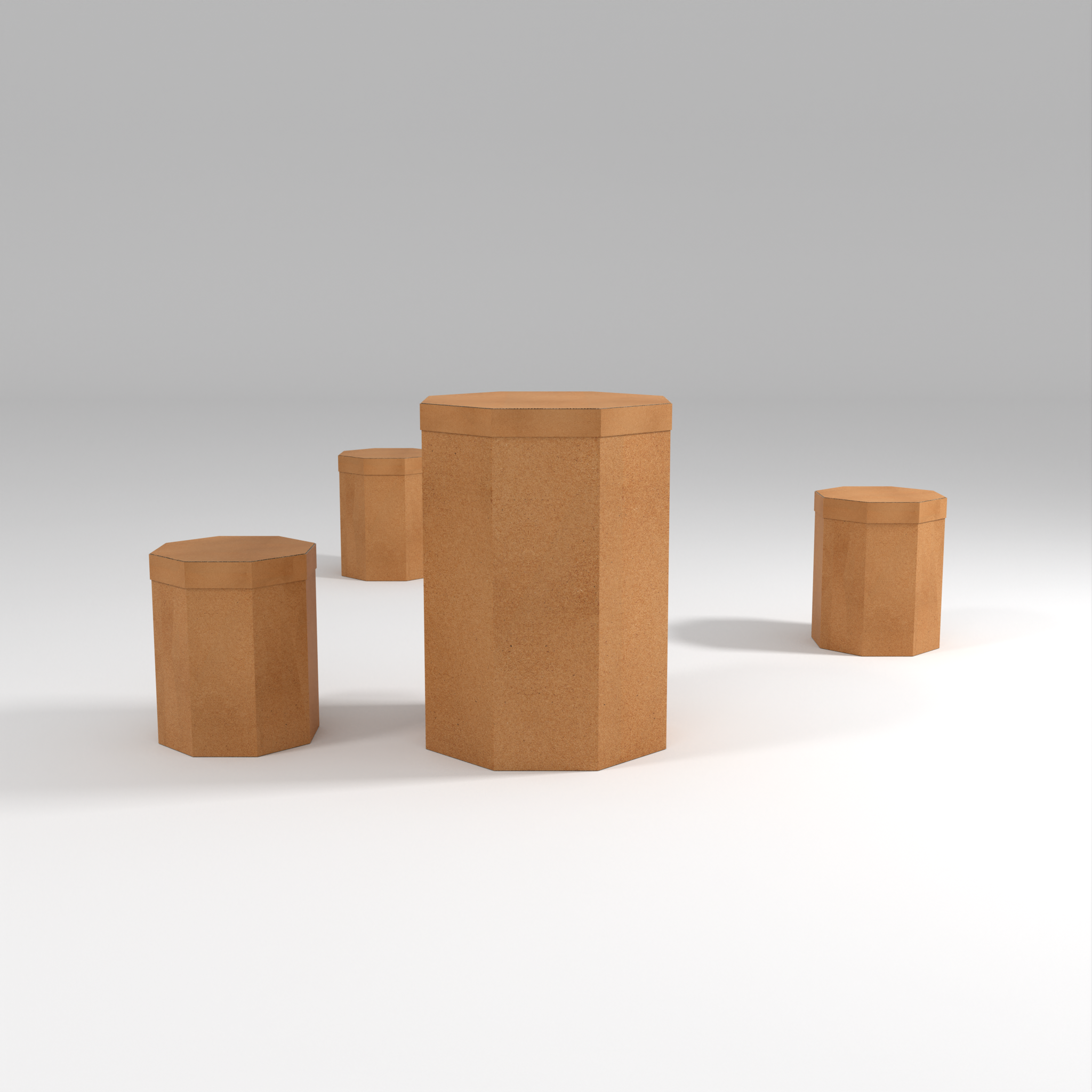 Octagonal Cardboard Table