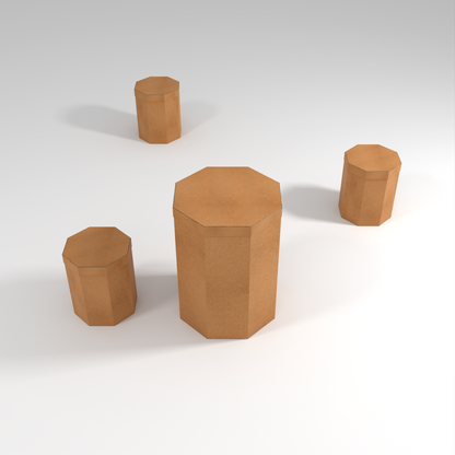 Octagonal Cardboard Table