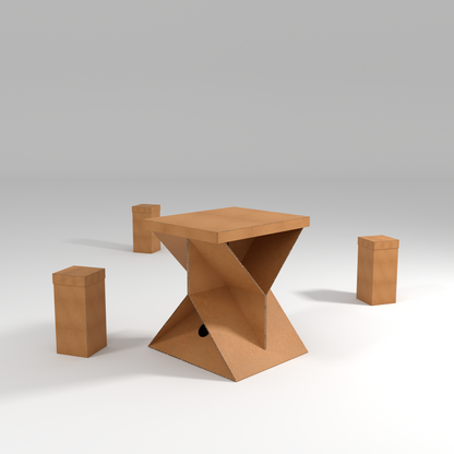 Square Cardboard Event Table