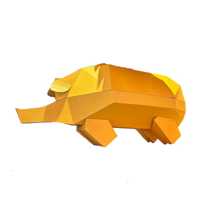 Cardboard Pig Sculpture for Events, Displays & Activations