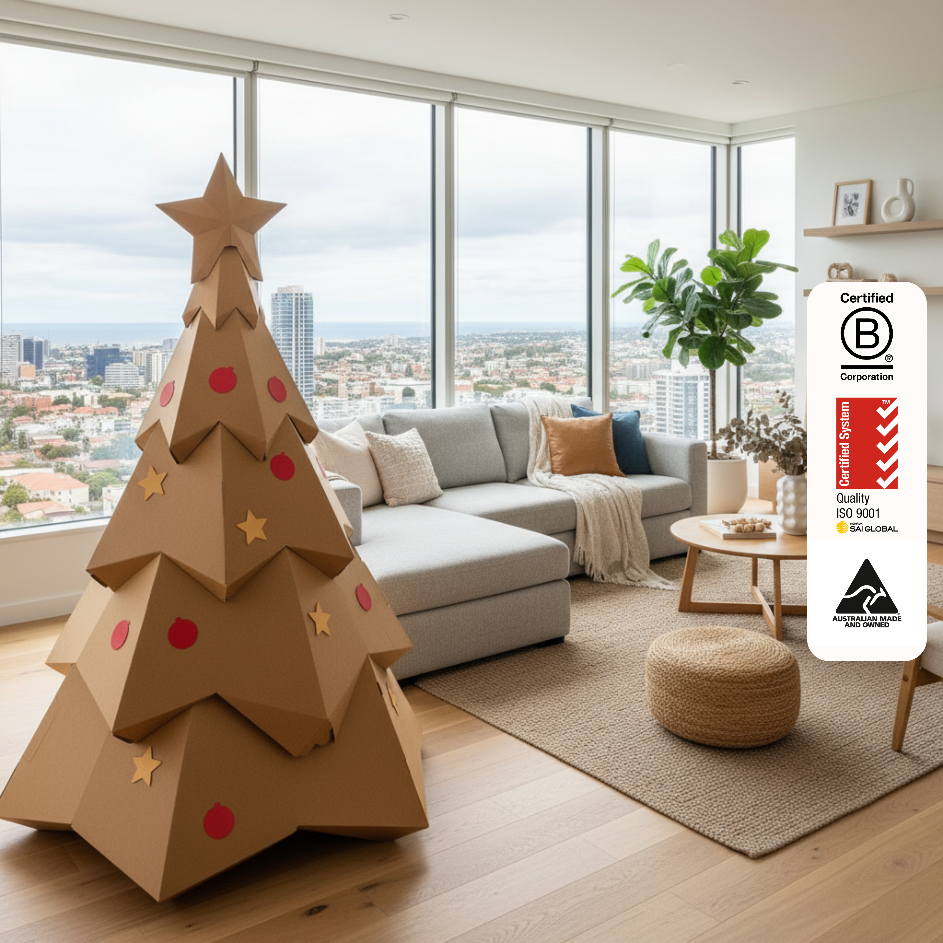 Cardboard Christmas Tree