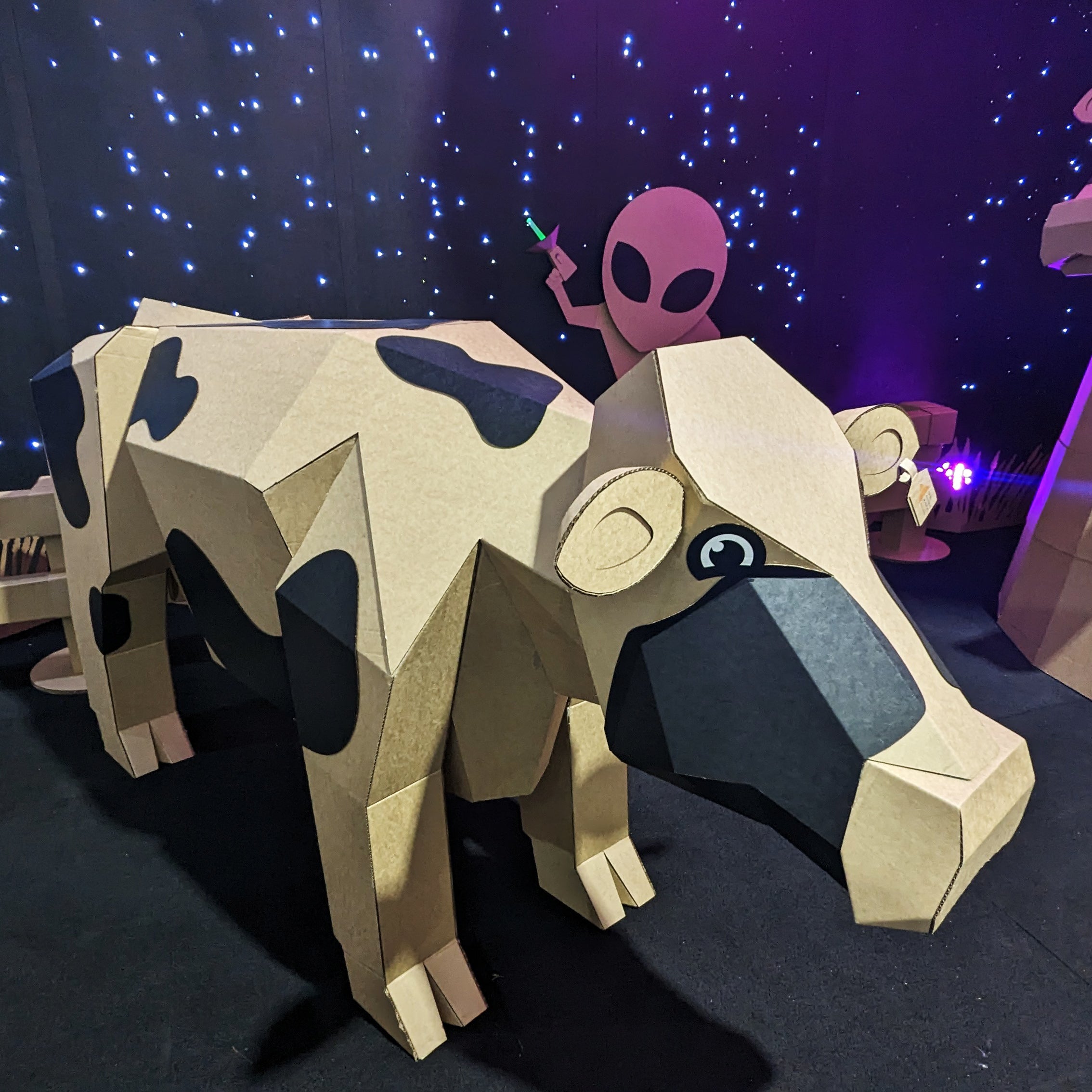 Cardboard Cow Sculpture for Events, Exhibitions & Activations