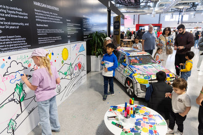 Cardboard Colouring Wall
