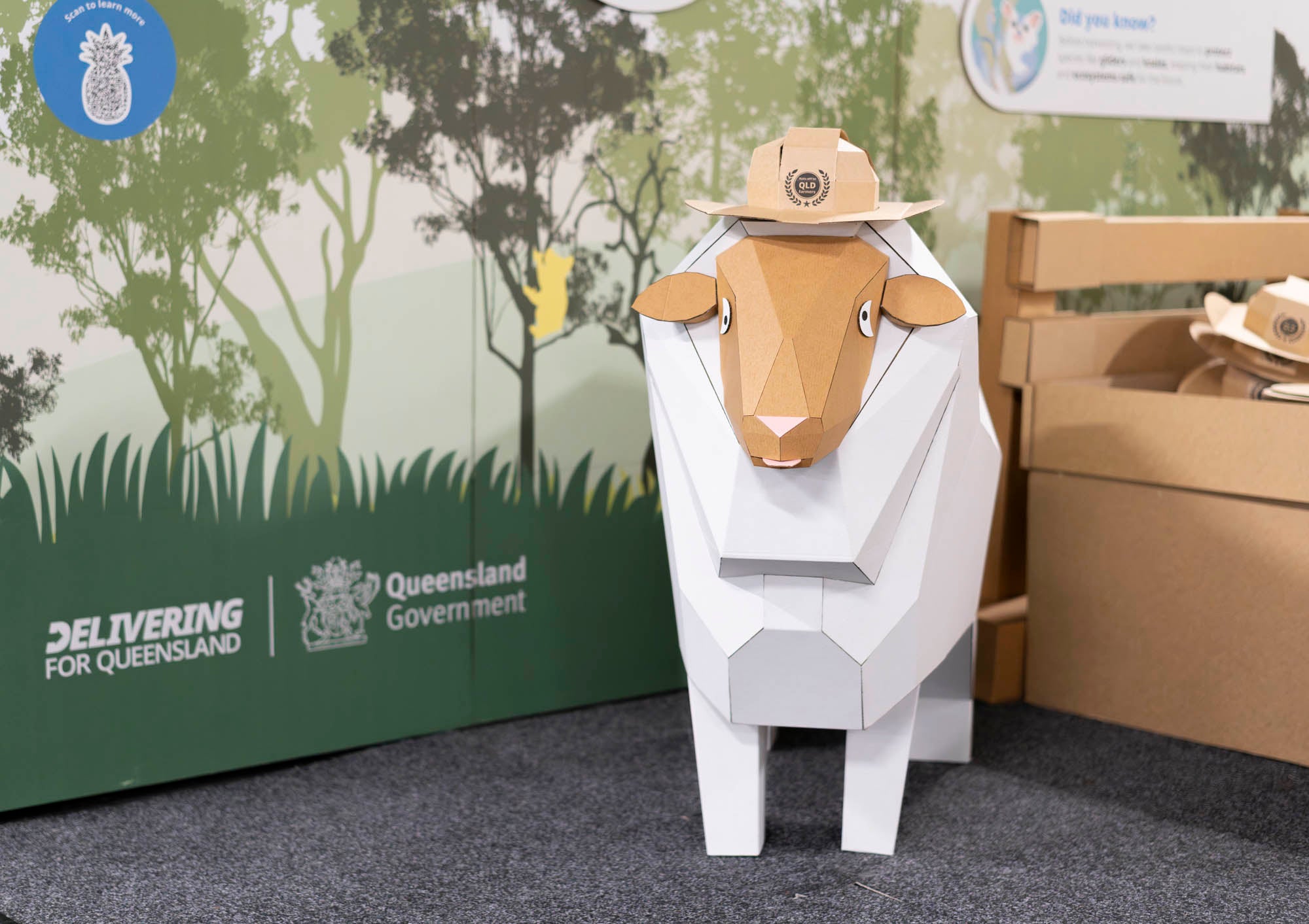 Cardboard Sheep Sculpture for Events & Exhibitions