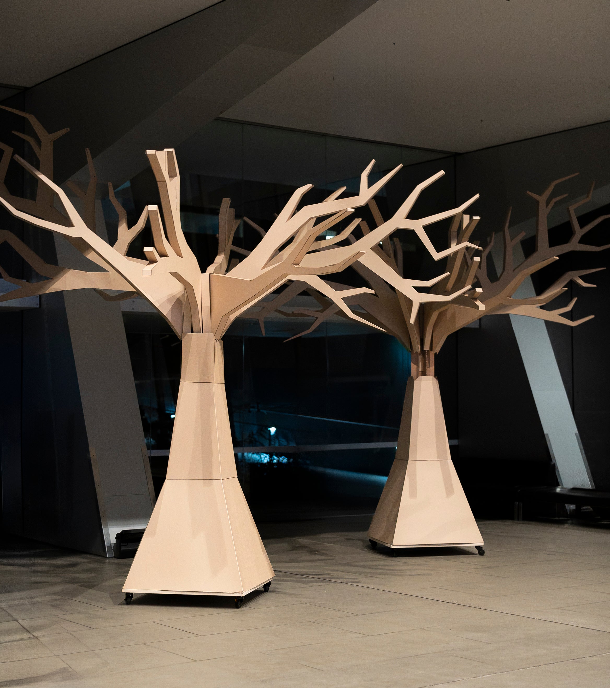 Giant Cardboard Oak Tree Sculpture for Events, Exhibitions & Activations