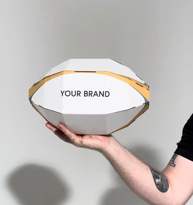 Custom Cardboard AFL & NFL Balls for Events, Activations & Giveaways