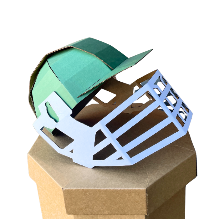 Kids Cardboard Cricket Helmets for Events & Activations