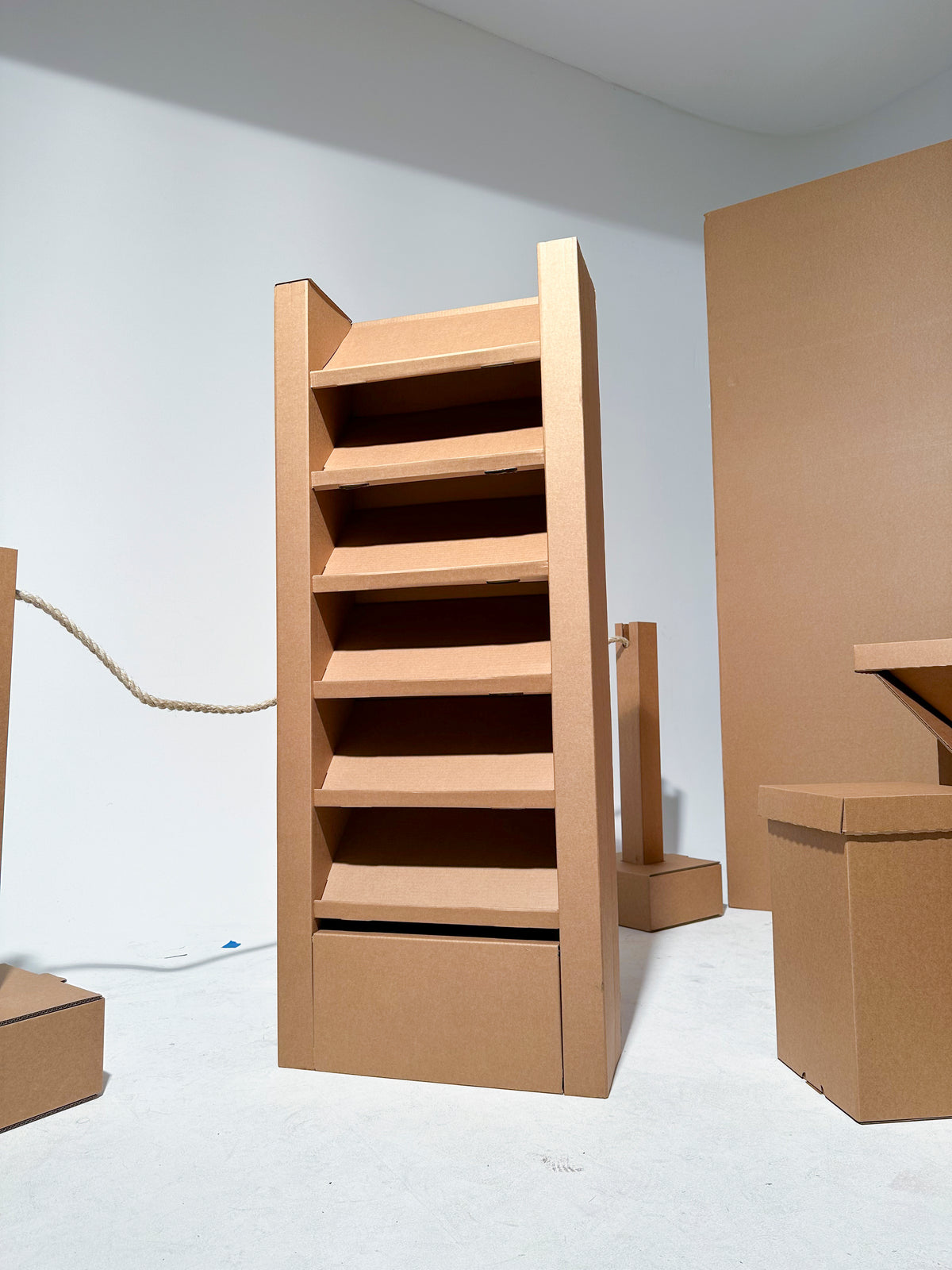 Cardboard Sample Rack Cardboard Magazine Rack for Events and Exhibitions | The Cardboard Mill