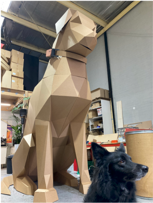 Cardboard Dog